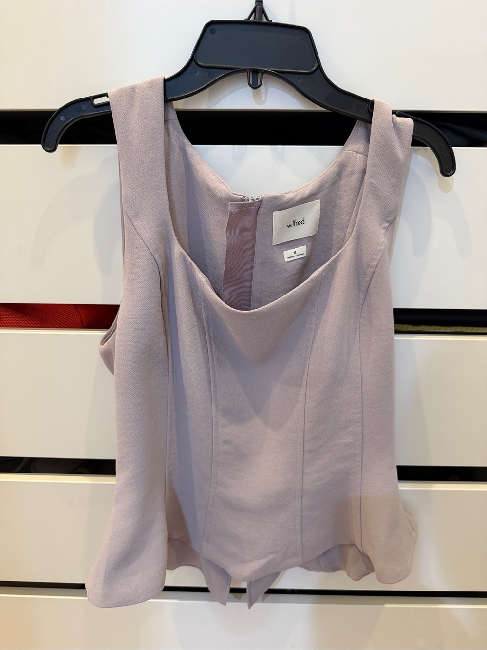 Wilfred Lavender-Pink Sleeveless Cowl Neck Camisole